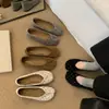 Zapatos de Calle Planos para Niñas Estilo Coreano Otoño 2026 Lunares Lazo Punta Dividida Zapatos Individuales Retro Versátiles Mary Jane Pata de Cerdo