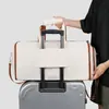 Bolsa de Viagem de Grande Capacidade, Bolsa para Terno para Homens e Mulheres, Bolsa Dobrável para Armazenamento de Terno, Bolsa para Viagem de Negócios e Academia, Bolsa de Mão com Compartimento para Sapatos