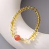 Pulsera Jinpo Ágata Roja del Sur Perla Natural para Mujer Simple Hecha a Mano Diseño Cuerda Sangrante Pulsera de Cuentas B3336