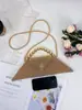 Bolso de Mujer 2025 Nueva Moda Bolso de Mano Artístico de Perlas Bolso Cruzado Triangular Hecho a Mano de Nicho con Cuentas