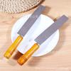 Cortador de sandía de acero inoxidable para cocina, cuchillo para fruta, mango de madera, cabeza cuadrada, cuchillo para rebanar y pelar, venta al por mayor, disponible