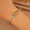 Nova Pulseira Elegante de Aço Inoxidável em Formato de Lábios com Diamantes para Mulheres, Design de Nicho de Alta Qualidade com Padrão da Grande Muralha Finamente Gravado