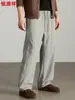 Pantalones de chándal de punto de algodón pesado Hengyuanxiang para hombre, nueva colección de otoño 2026, pantalones rectos para hombre con buena caída, pantalones casuales para hombre