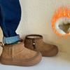 Botas de Nieve para Niños 2025 Invierno Nuevo Estilo para Hombres y Mujeres Botas de Algodón para Bebés Forradas de Felpa Cálidas Zapatos de Algodón Grandes Botas Cortas Engrosadas para Niños