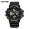 Sanda Live 3168 Tendência Esportiva Jovem Versão Coreana Relógio Eletrônico Masculino Personalidade Criativa Guangzhou Watch