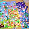 Desenhos animados infantis bonito recompensa espuma dez mil Natal velho adesivos espuma tridimensional mão conta decoração adesivos atacado