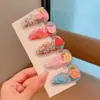 Pasador para el Cabello Infantil Dibujos Animados Lentejuelas Pinza BB Moda para Niñas Pasador para el Cabello