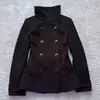 WT933066 Top de Mujer de Cuello Alto Cruzado para Ir al Trabajo Comercio Exterior Otoño Invierno Ropa de Mujer Chaqueta Corta Adelgazante