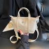 Bolso de Lona para Mujer Verano 2025 Nuevo Diseño Nicho Bolso Cruzado Simple y Versátil Cartera Ins Trabajo Bolso Cuadrado Pequeño