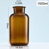 Frasco de reactivo de boca ancha marrón laboratorio Corcho cristalería muestra sellado reactivo químico sub-botella diámetro grande