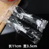 Venta directa del fabricante: Cucharas Desechables Engrosadas, Cucharas de Plástico Cristalino Empaquetadas Individualmente, Vajilla para Postre para Uso para Llevar