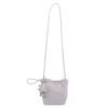 Bolso tipo cubo de lunares estilo coreano para mujer, bolso de hombro casual moderno y a la moda, bolso cruzado dulce, compacto y ligero para mujer
