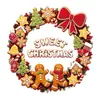 Guirnalda de Hombre de Jengibre Pegatinas Estáticas para Ventanas, Pegatinas de Ventana de Galleta, Pegatinas Decorativas de Cristal para Escaparates de Tiendas, Pegatinas Estáticas Navideñas para Ventanas al por Mayor