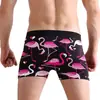 Roupa Íntima Masculina Europeia e Americana Transfronteiriça Flamingo Orangotango Cueca Boxer Respirável Elástica