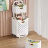 Cesta para Ropa Sucia de Múltiples Capas Cesta de Almacenamiento de Ropa Baño Almacenamiento de Baño Cesta para Ropa Sucia Extraíble Cesta de Ropa Sucia de Tres Capas Montada en Pared