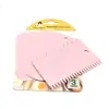 Set Rosa de Tres Piezas de Raspadores de Plástico, Cuchillos para Cortar Pasteles, Herramientas para Hornear Pasteles, Raspadores de Plástico Dentados