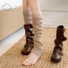 Calcetines de Estampado de Pie Finos de Verano Set de Calcetines Apilados Protección Solar Set de Uso para Dos Piernas Alto Valor de Color Combinan con Todo Estilo Universitario Set de Calcetines Apilados Modernos