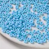 Miçangas Acrílicas Transparentes de Furo Grande 4*7mm Cor Sólida Plástico Soltas Miçangas para Artesanato DIY Corrente de Celular Material de Miçangas para Crianças