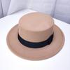 Chapéu infantil de estilo coreano Chapéu de topo plano de estilo britânico para meninos e meninas Chapéu de pescador de guarda-sol Chapéu de hip-hop de moda para todos os jogos