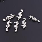 新款可爱海马吊坠 空心挂件 不锈钢海马吊坠  DIY饰品配件不掉色