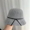 Gorro Coreano, Color Sólido, Adelgazante, Gorro de Punto con Lazo para Mujer, Moda Verano Nuevo Estilo, Protector Solar, Versátil Gorro de Pescador