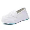 Zapatos de Enfermera para Mujer de Primavera y Verano, Transpirables, Antideslizantes, de Suela Blanda, Duraderos, Zapatos de Trabajo Blancos, Venta al por Mayor, Dropshipping Transfronterizo