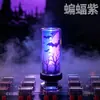 Garrafa de vidro exclusiva de Halloween transfronteiriça, luz ambiente USB touch, frequência ajustável, adequada para carro, mesa e quarto, luz noturna LED