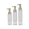 Garrafa Quadrada Longa Personalizada 100ml120ml150ml Frasco Pump para Loção Frasco de Fundo Espesso para Reembalagem de Cosméticos