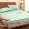 Conjunto de Cama de Algodão Lavado a Água Três Peças Dormitório de Estudante Casa Colcha Capa de Pó para Colchão Personalizado Transfronteiriço Capa de Colchão Peça Única