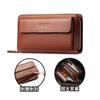 Bolso de Mano para Viajes de Negocios para Hombre Bolso de Mano tipo Clutch para Hombre Bolso de Mano tipo Clutch Piel Suave Billetera Larga con Cremallera Bolso de Mano tipo Clutch Gran Capacidad
