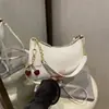 Bolso de axila moderno pintado con cerezas, bolso de hombro popular para mujer, bolso de mano simple y versátil