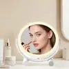 Espelho de Maquiagem LED Modelo Novo 2026 com Luzes, Desktop Super Brilhante Beleza Recarregável Espelho Inteligente Iluminado com Luz de Preenchimento