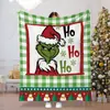 Manta de Franela Monstruo Navideño Más Vendida de Amazon Manta de Película Navideña Regalo Navideño para Niños Suministro Directo de Fábrica