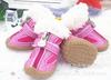 Nuevos zapatos de algodón cálido para mascotas de invierno, botas de nieve para perro de terciopelo de cordero, zapatos Teddy Bomei, suministros para mascotas al por mayor