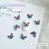 Grande Promoção Joias para Nail Art Borboleta Estéreo Aurora Resina Mini Desenho Animado Gelo Transparente Glitter Fino Unha DIY Pequenos Acessórios