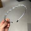 Cascalho Diamante Cristal Headband Mulheres Luz Luxo Água Doce Diamante Headband Princess Elegante Exquisite All-match Outer Wear Headwear