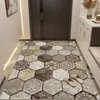 Tapete nórdico de seda anel tapete de entrada tapete de porta de entrada de pvc avançado sentido tapete de porta de entrada pode ser cortado porta antiderrapante resistente à sujeira