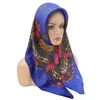 Bufanda cuadrada estampada estilo étnico nuevo para Amazon AliExpress transfronterizo, pañuelo malayo fino de verano con hilo dorado