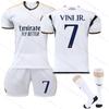 2324 Novo Uniforme de Futebol do Real Madrid Home 7 Vinicius 5 Bellingham 11 Rodrygo 9 Mbappé