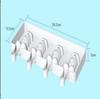 Menglong Molde de Silicone para Sorvete de 4 Peças Oval DIY Assar Alimentos Molde de Grau Alimentício