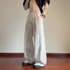 Calças largas soltas, calças masculinas tie-dye, calças casuais de seda gelada estilo pintura a tinta americana, roupas de trabalho masculinas, retalhos finos com corte diagonal para o verão