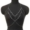Zhuru Clothing Comércio Exterior Mais Vendido Popular Corrente de Peito Sexy Moda Ultra Fina Acessório de Garota Popular Corrente Corporal Dl0089
