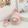 2024 nova fábrica direta pelúcia desenho animado pelúcia bolsa infantil bolsa mensageiro menino bolsa de ombro fofa moda