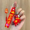 Llavero de Año Nuevo de Dibujos Animados Éxito Muñeca Linda para Bolso Colgante Pequeño Colgante Festivo del Festival de Primavera Regalo