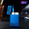 Dk6601 Sonido de Acero Fuerte Fuego Alto Potencia de Fuego Llama Azul Encendedor a Prueba de Viento Personalizado Láser DIY Regalo Encendedor