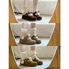Primer encuentro con Jiti Tiramisu~ Botas de nieve cálidas con plataforma para mujer, invierno, aumento de altura interior, zapatos tipo Birkenstock, zapatos de algodón peludos