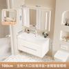 Lavabo de cerámica de gran diámetro combinación de mueble de baño lavabo grande lavabo cerámico integrado lavabo oceánico tamaño grande lavabo de vientre para baño