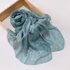 Malasia nuevo rayado dorado estampado wrap cabeza gasa damas ocio viaje pañuelo cabeza mayoreo