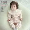 Macacão de Algodão Puro para Bebê Recém-Nascido Categoria de Bebê Roupas de Primavera e Outono Bebê Recém-Nascido o Ano Todo Roupas Borboleta Sem Costura Roupas de Outono