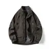 Nueva colección otoño/invierno 2025: chaqueta para hombre de corte holgado, talla extragrande, con cuello alto y forro de piel de zorro plateado, de una marca de moda